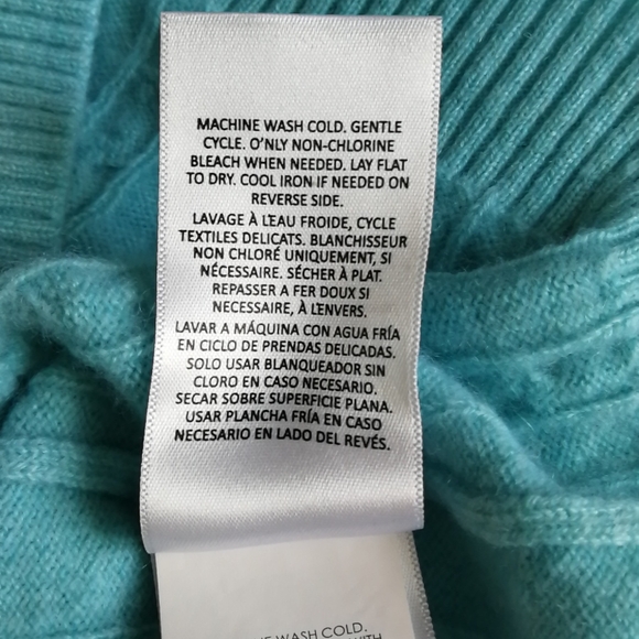 Polo Ralph Lauren 100% Cashmere Cable-knit Sweater, Tag girl L(14-16) - Picture 4 of 12